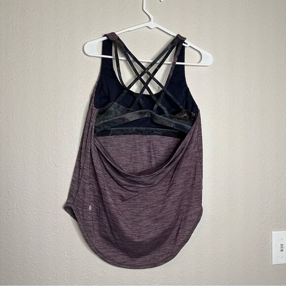 Lululemon Free to be Serene Tank Top Heathered Black Cherry Radiant Multi - Picture 2 of 7